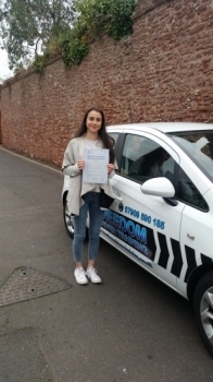 A massive thank you to Julie for helping me pass my test first time for being patient and taking the time to teach me If you are thinking about using freedom driver training to learn with I definitely would recommend Julie